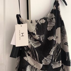 Beautiful Halston one shoulder dress